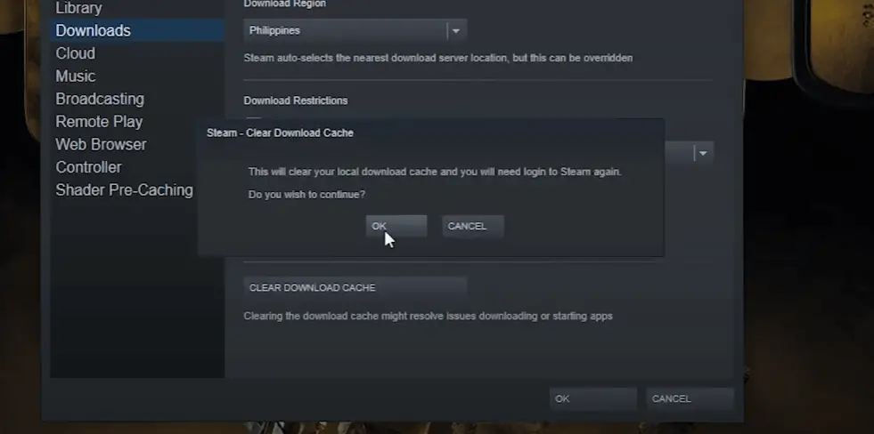 steam download keeps stopping and starting