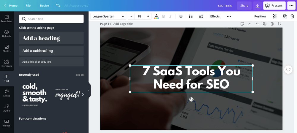 Canva - Tools You Need for SEO