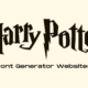 Harry Potter Font Generator Websites