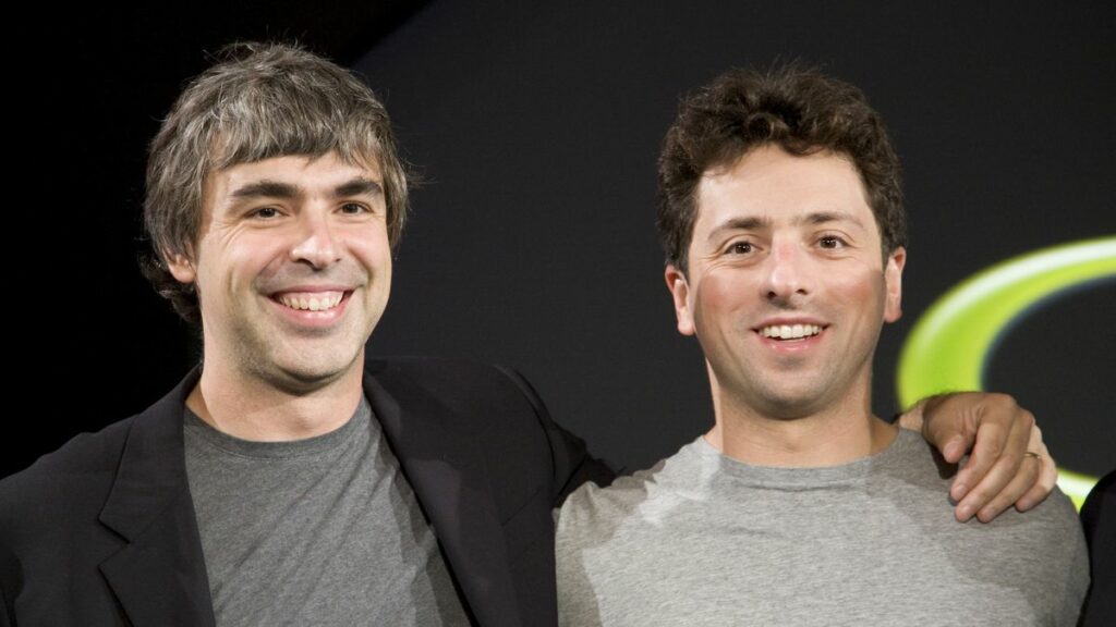 Larry Page and Sergey Brin Co-founders at Google - Successful Technopreneurs in the World