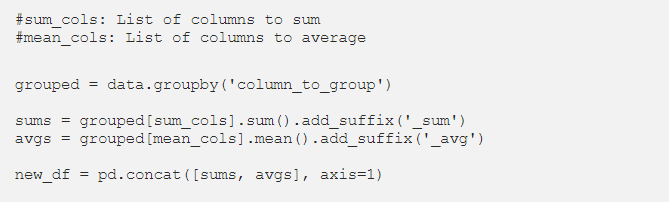 Grouping Operations