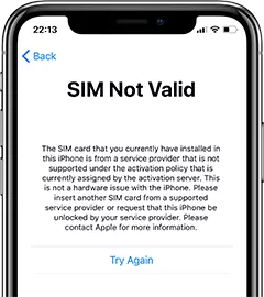 sim-not-valid