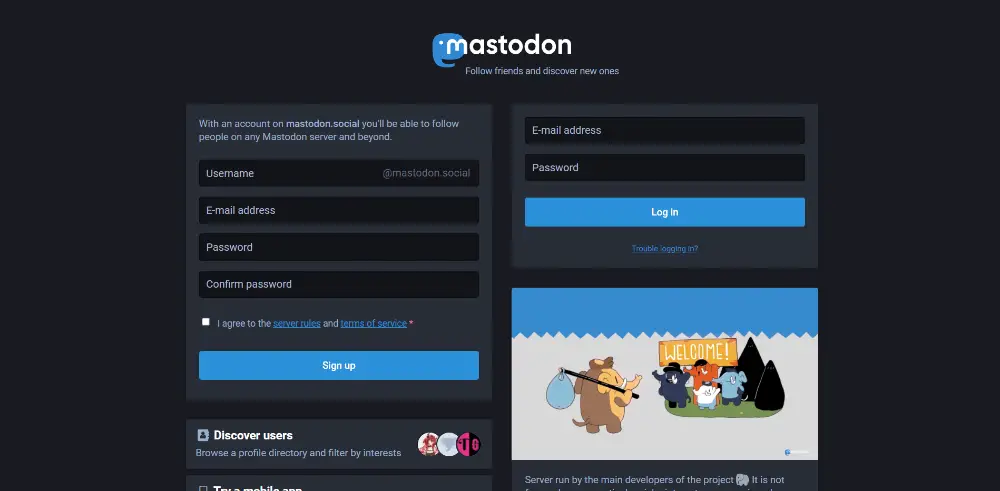 Mastodon - Facebook Alternatives