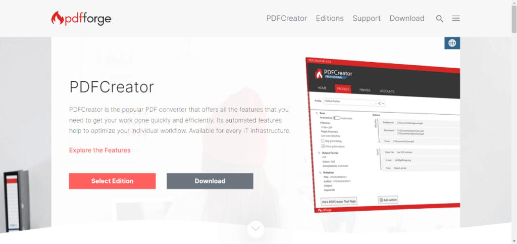PDFCreator - Free PDFsam Alternatives