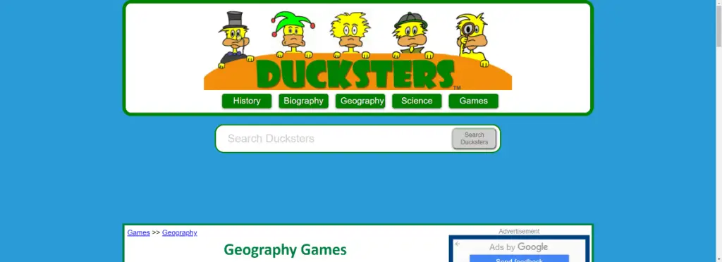 Ducksters - GeoGuessr Alternative Free