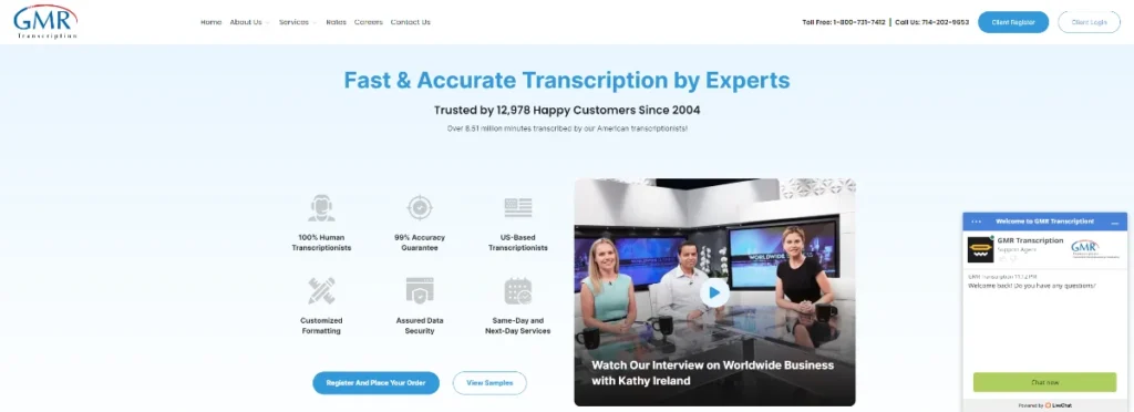 GMR Transcription - Sites like GoTranscript