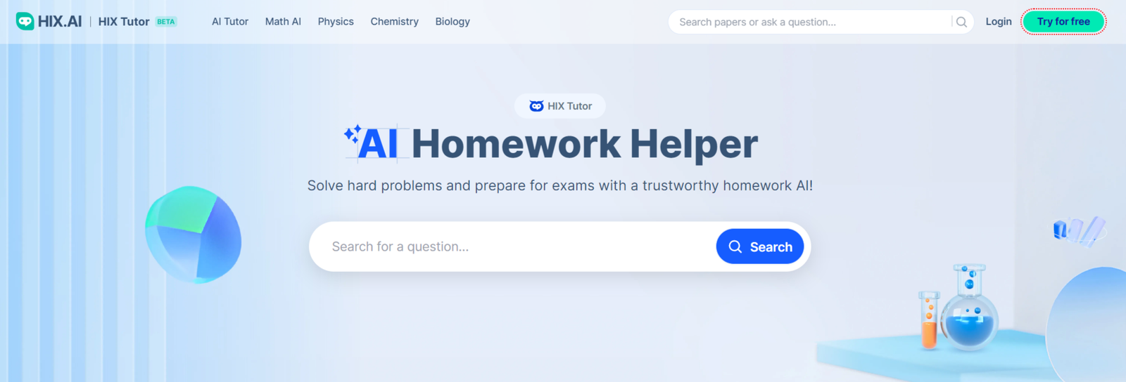 HIX Tutor Review: A Smart AI Homework Helper | Solution Suggest