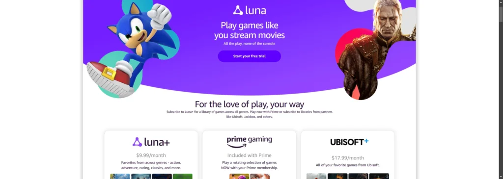 Amazon Luna - Google Stadia Alternatives