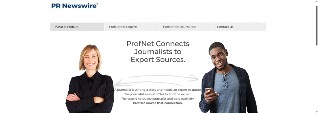 ProfNet Screenshot - HARO Alternatives