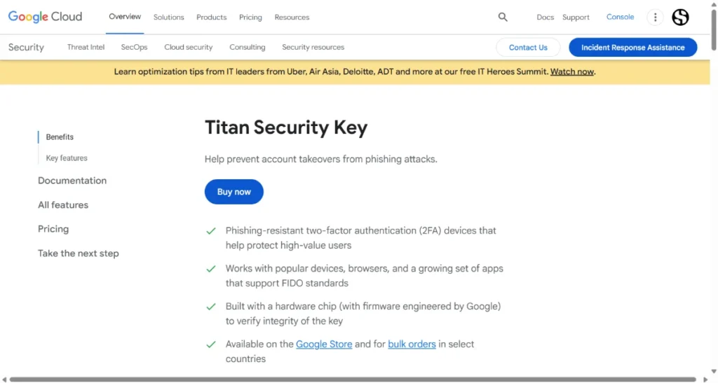 Google Titan Security Key