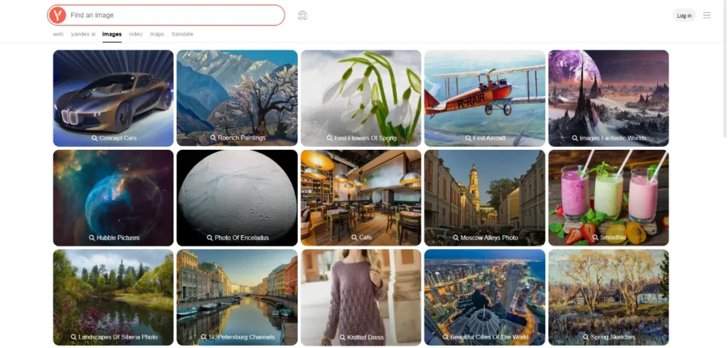 Yandex Images — Exceptional for Landmark, Face, and Scene Recognition